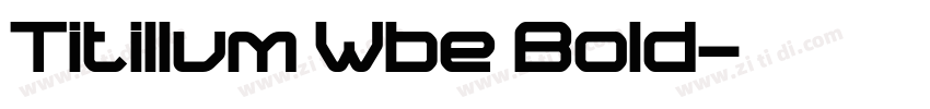 Titillum Wbe Bold字体转换